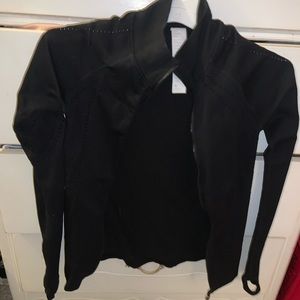 Black workout zip up jacket